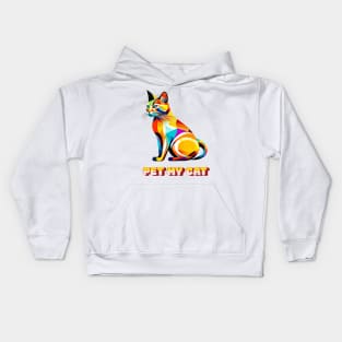 Pet my cat Kids Hoodie